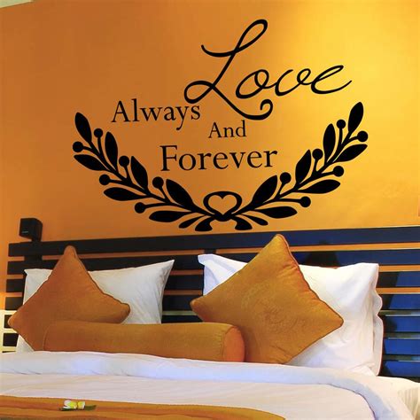 Failure is a normal part of life, but the key is to try and keep going even if the effort wasn't a success. Wall Decal Quotes Love Always And Forever Decal Bedroom Home Decor Vinyl-in Wall Stickers from ...
