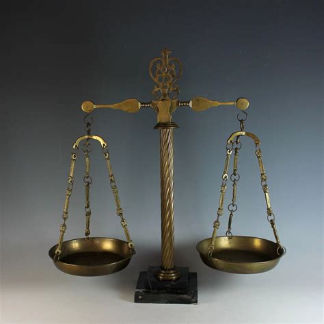 Vintage Scales Of Justice Balance Scale Marble And Brass Juliet Jones