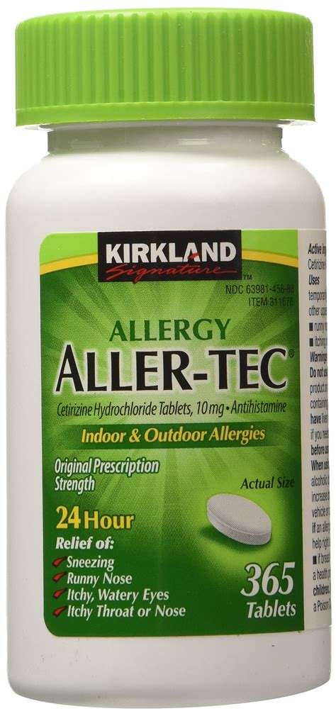 Buy Kirkland Signature Aller-Tec Cetirizine HCL/ Antihistamine s 10 mg
