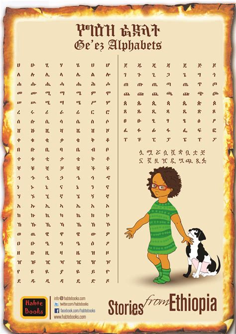 Geez Alphabet My First Book Of Amharic Words Pinterest