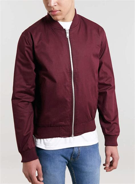 Topman Burgundy Bomber Jacket Where To Buy And How To Wear