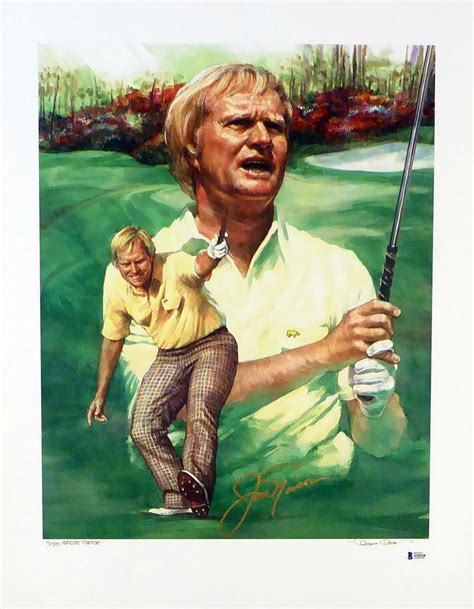 Jack Nicklaus Autographed Signed Framed 20x25 Lithograph
