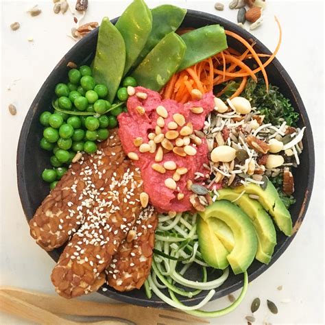 Nourish Bowl With Tempeh Organic Paleo Vegan Gluten Free Additive Free Granola Muesli