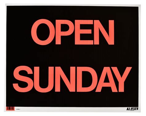 Signs Open Sunday 1193139