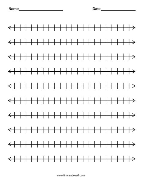 Blank Worksheet With Lines Numbered