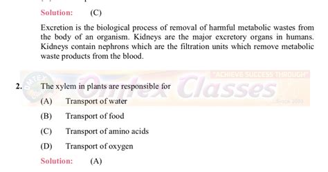 OMTEX CLASSES K NCERT CBSE Solutions For Class 10 Science Chapter 6