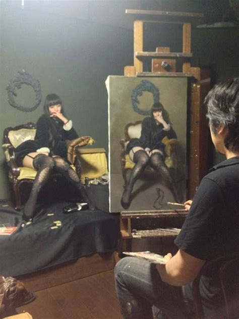 Tetsuya Mishima Painting His Model Moira Poses References Ex