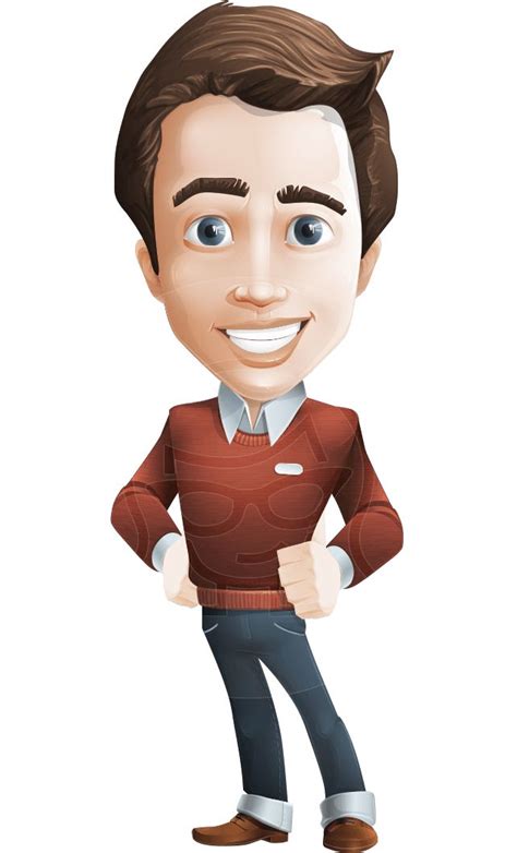Young Businessman Character With More Than 100 Poses His Vector