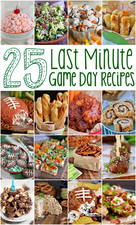 25 Last Minute Game Day Recipes Mom On Timeout
