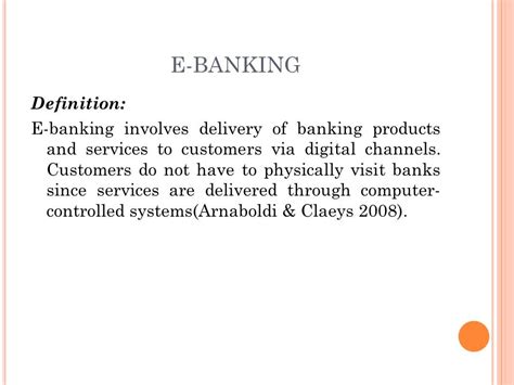Ict E Banking And Firm Performance 541 Words Presentation Example
