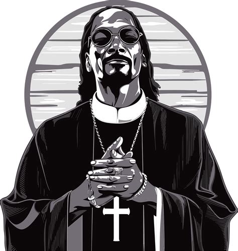 Download Ai Generated Snoop Dog Priest Royalty Free Vector Graphic