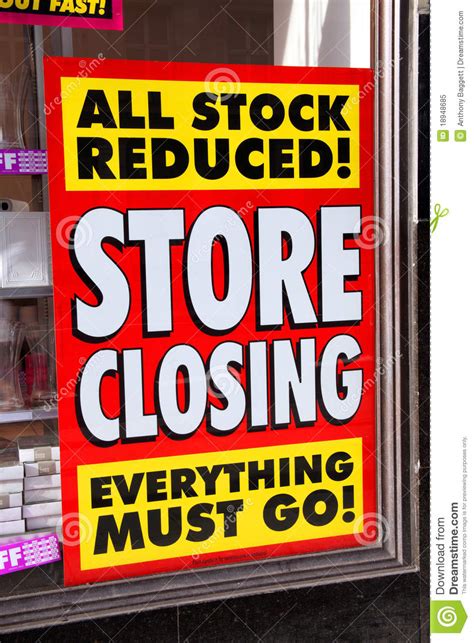 Our art prints are inspired by scandinavian design, and fit well in many different homes and interior design styles. Store closing poster stock image. Image of recession ...