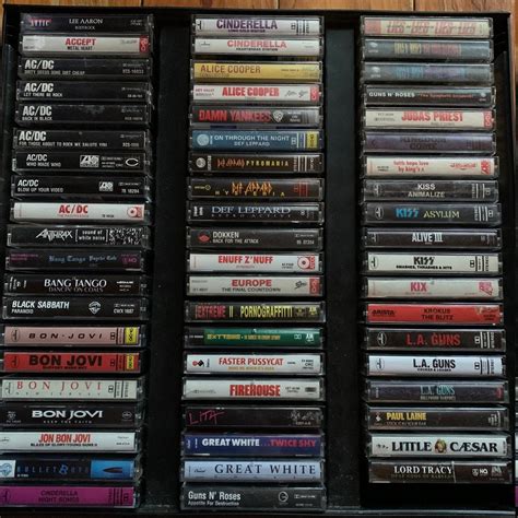 Hair Metal Hard Rock Cassette Tapes A K You Pick Etsy