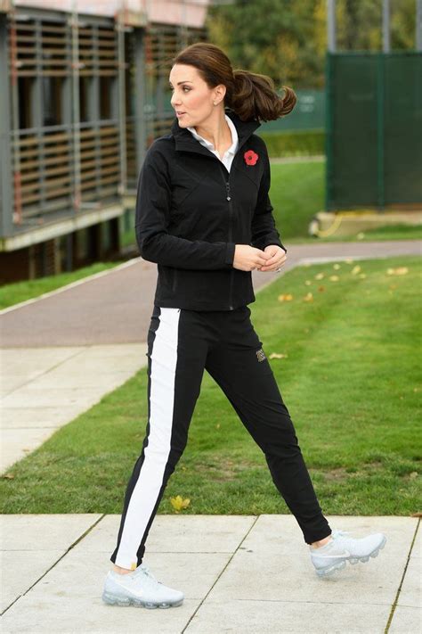 Kate middleton goes edgy in a holland cooper tartan coat and the queen's earrings for 'cruella' screening. Kate Middleton's Wearing Track Pants — and Don't Even Get ...