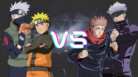 Naruto And Kakashi Vs Yuji And Gojo Anime Rap Battle Youtube