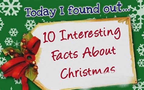 Christmas Blog 10 Interesting Christmas Facts