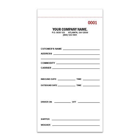 Create Your Own Custom Weight Scale Tickets Designsnprint