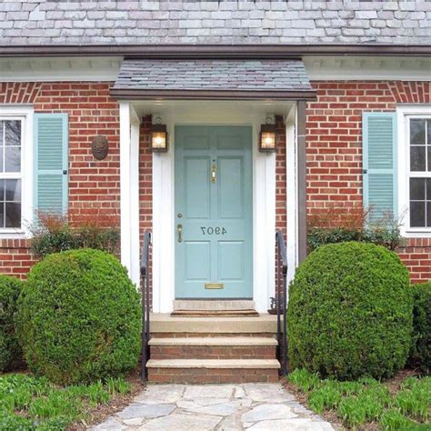 Image Result For Door And Shutter Colors For Red Brick House Brick