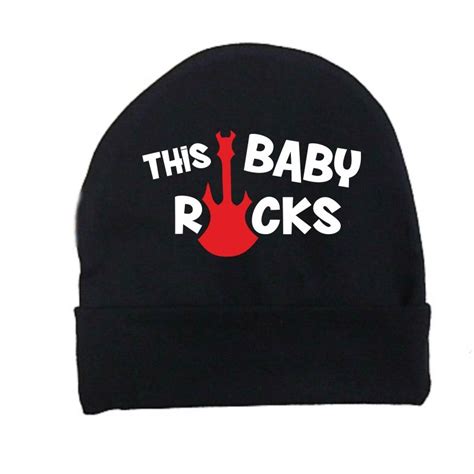 Bonnet Bébé Rock This Baby Rocks Vetement Rock Rock And Roll