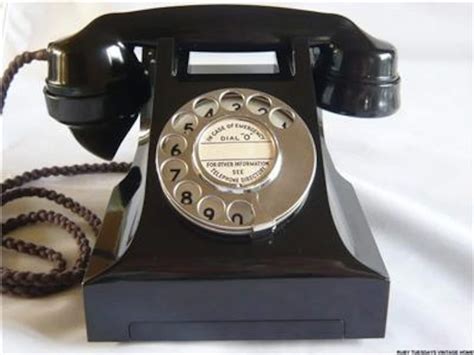 Vintage GPO Black Bakelite Telephone retro dial phone | Etsy