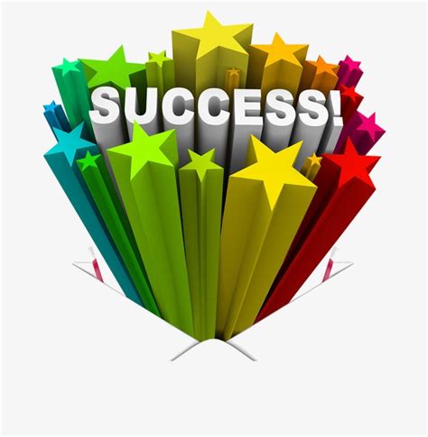 Success Three Dimensional Graphics Five Pointed Star Image And 