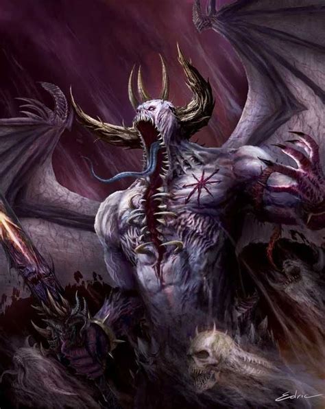 Demons Of Warhammer 40k Art Fantasy Demon Fantasy Monster Dark