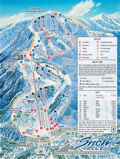Snow Valley Piste Maps
