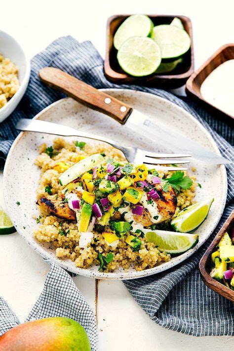 Prepare a charcoal or gas grill for medium high heat grilling. Mango-Avocado Salsa over Grilled Cilantro Lime Chicken ...