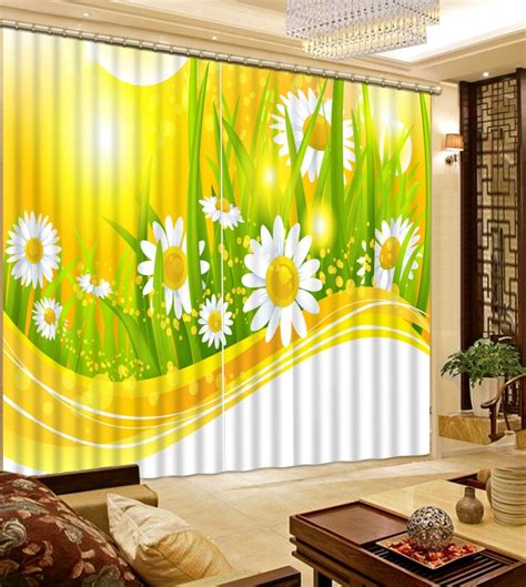 Grassland Custom 3d Curtain Living Room Bedroom Stereoscopic Blackout
