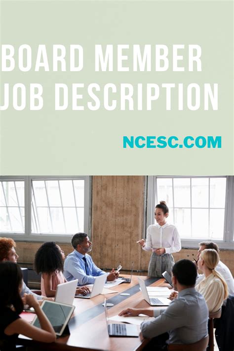Board Member Job Description Typical Board Member Duties