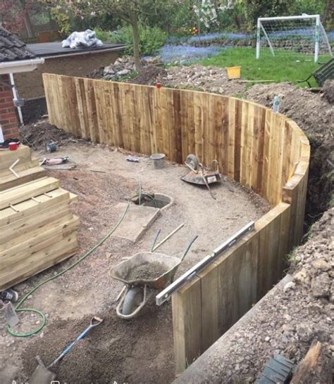 How To Build A Curved Retaining Wall With Sleepers Design Talk