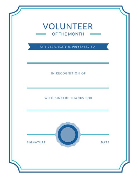 Free Printable Volunteer Appreciation Certificates Signup With Regard
