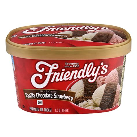 Friendlys Premium Ice Cream Vanilla Chocolate Strawberry Ice Cream Donelan S Supermarkets