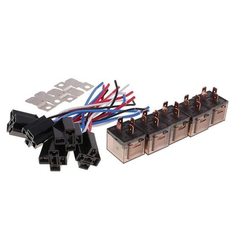 Jual 5 Set 12v Dc 80a 80amp 4 Pin Spst Automotive Car Relay 4 Wires