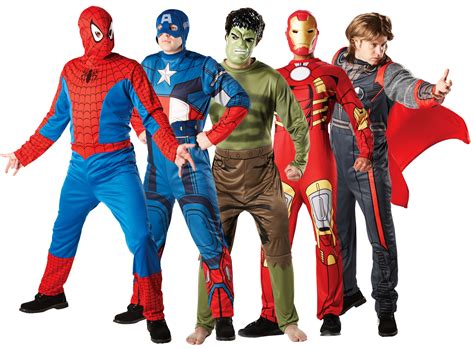 Superhero Avengers Fancy Dress Mens Superhero Marvel Comic Book Adult
