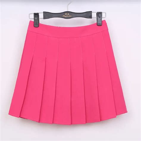 2018 new spring high waist ball pleated skirts harajuku denim skirts solid a line sailor skirt