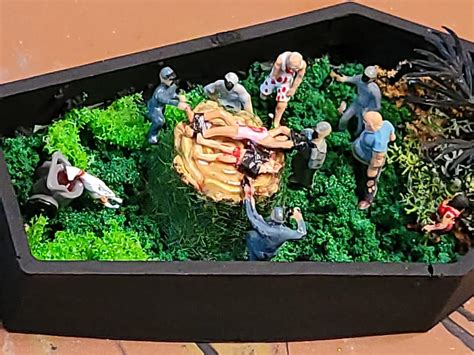 Zombie Cult Classic Death Diorama Etsy