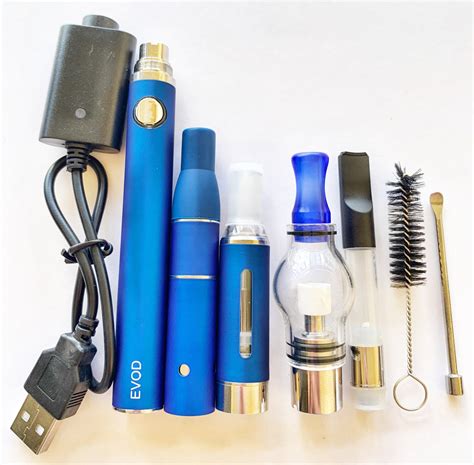 Evod 4 In 1 Vape Starter Kit Dry Herb Wax Concentrate Thick Oil