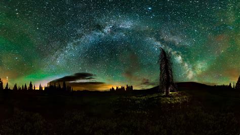 Wallpaper Pemandangan Galaksi Alam Langit Bintang Ruang Seni