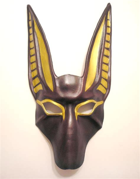 Anubis Leather Mask In Dark Reddish Brown By Teonova On Deviantart