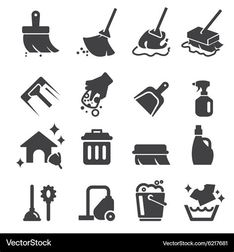 Cleaning Icon Royalty Free Vector Image Vectorstock