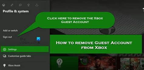 How To Remove Guest Account From Xbox