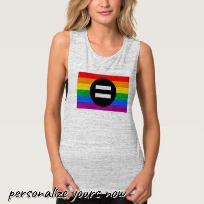Gay Rights Flag Tank Top Equality Gay Womens Equality Flag Tank Top