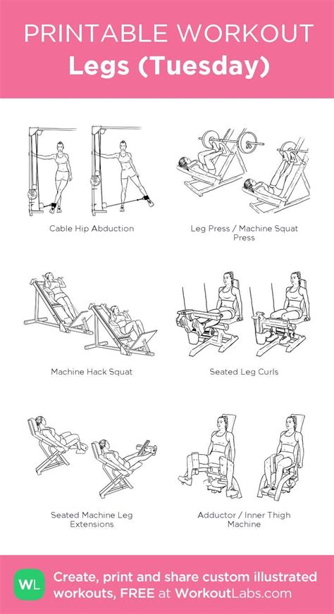 The Printable Workout Guide For Beginners To Use