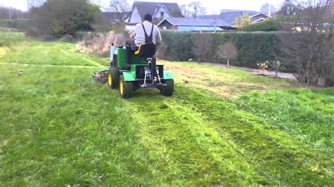 Order online or by phone. first try out homemade front mounted mower - YouTube