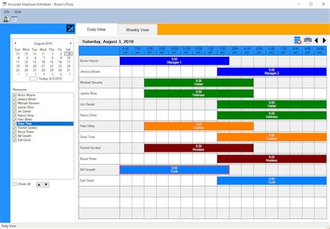 Accurate Employee Shift Maker Scheduler For Microsoft Windows Etsy