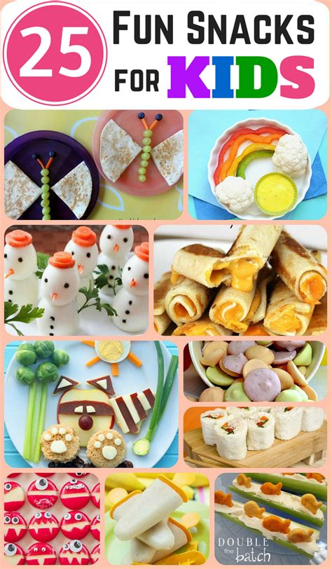 25 Fun and Healthy Snacks for Kids - Double the Batch