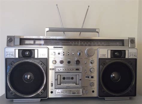 Vintage S Sanyo Boombox Mx K Ghettoblaster Portable Radio