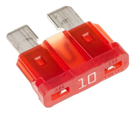 0287010pxcn Littelfuse 10a Red Blade Car Fuse 32v Dc Rs