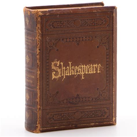 1876 Leather Bound The Complete Works Of William Shakespeare Ebth